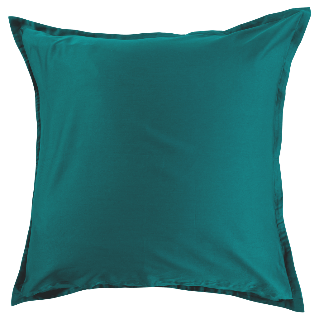 Square Pillowcase in Cotton Satin Daisy - Carré Blanc Canada