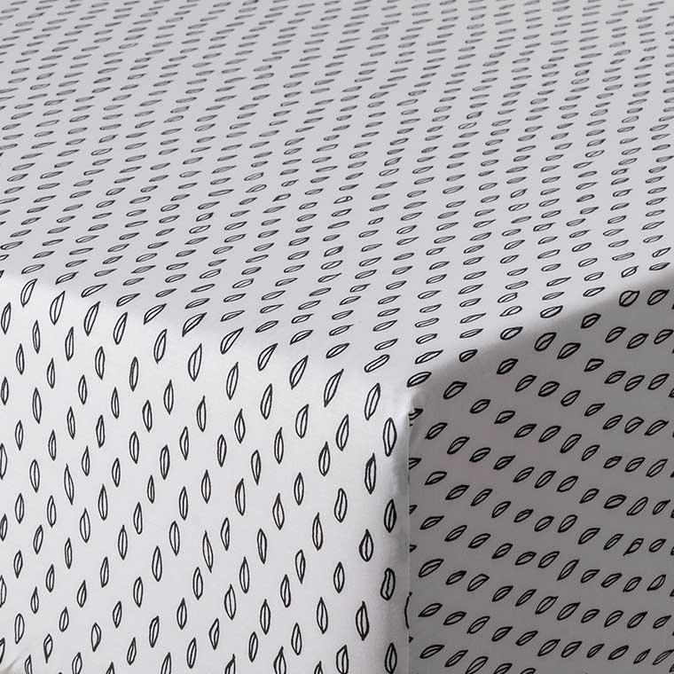 Fitted Sheet in Printed Cotton Percale Maripa - Carré Blanc Canada