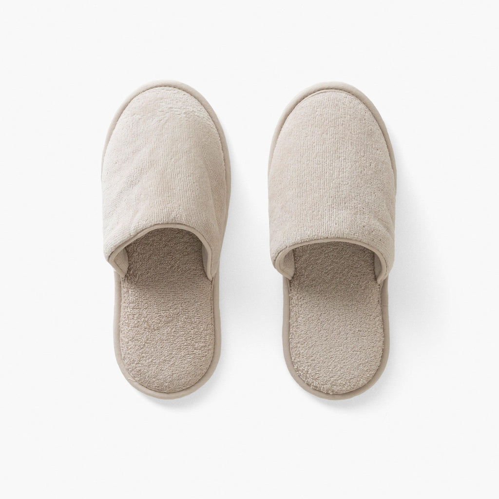 Women's Cotton Mules Slippers Lola Linen - Carré Blanc Canada