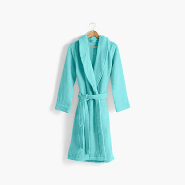 Ella Lagoon Cotton Women's Bathrobe - Carré Blanc Canada