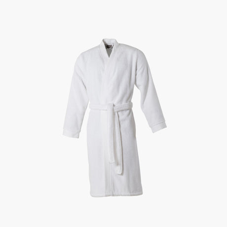 Romeo White Cotton Bathrobe for Men - Carré Blanc Canada