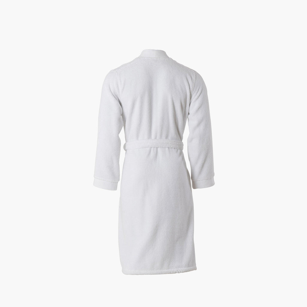 Romeo White Cotton Bathrobe for Men - Carré Blanc Canada