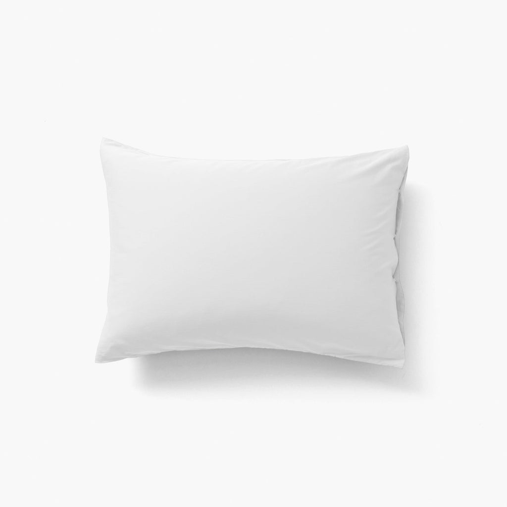 Rectangular Pillowcase in Organic Washed Cotton Sateen Quartz White - Carré Blanc Canada