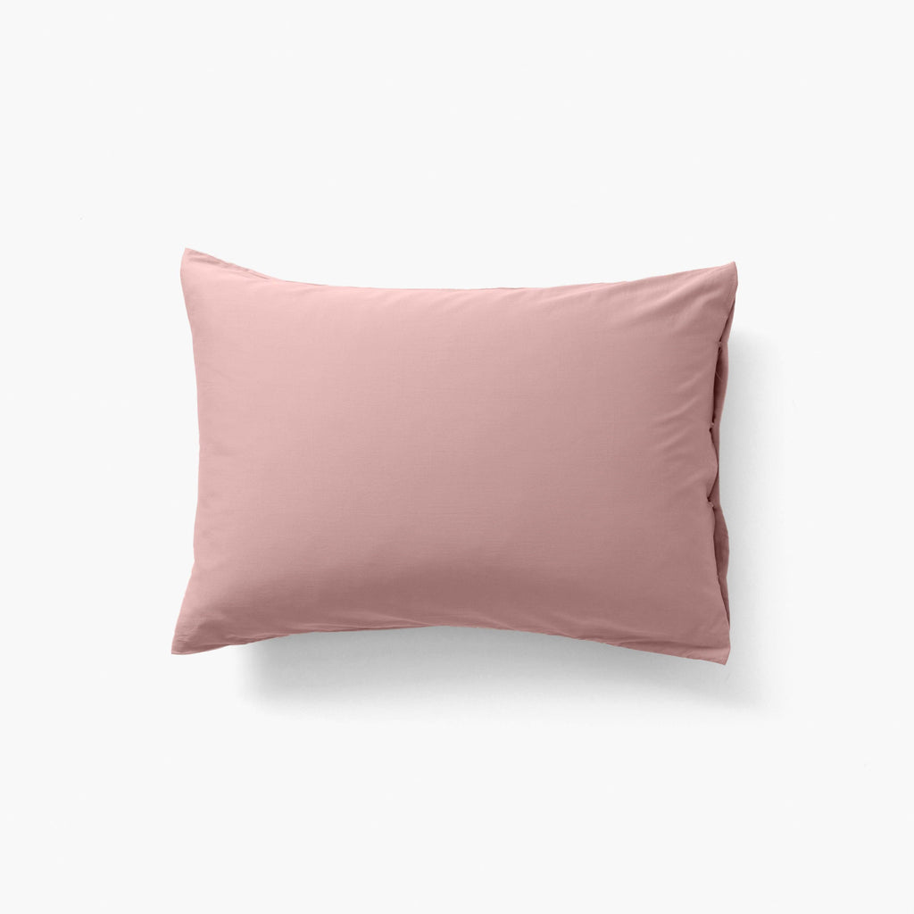 Rectangular Pillowcase in Organic Washed Cotton Sateen Quartz Blush - Carré Blanc Canada
