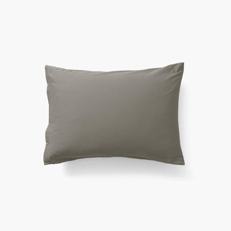 Rectangular Pillowcase in Organic Washed Cotton Sateen Quartz Jade - Carré Blanc Canada