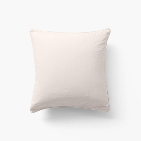 Square Pillowcase in Pure Organic Washed Cotton Souffle Vanilla - Carré Blanc Canada