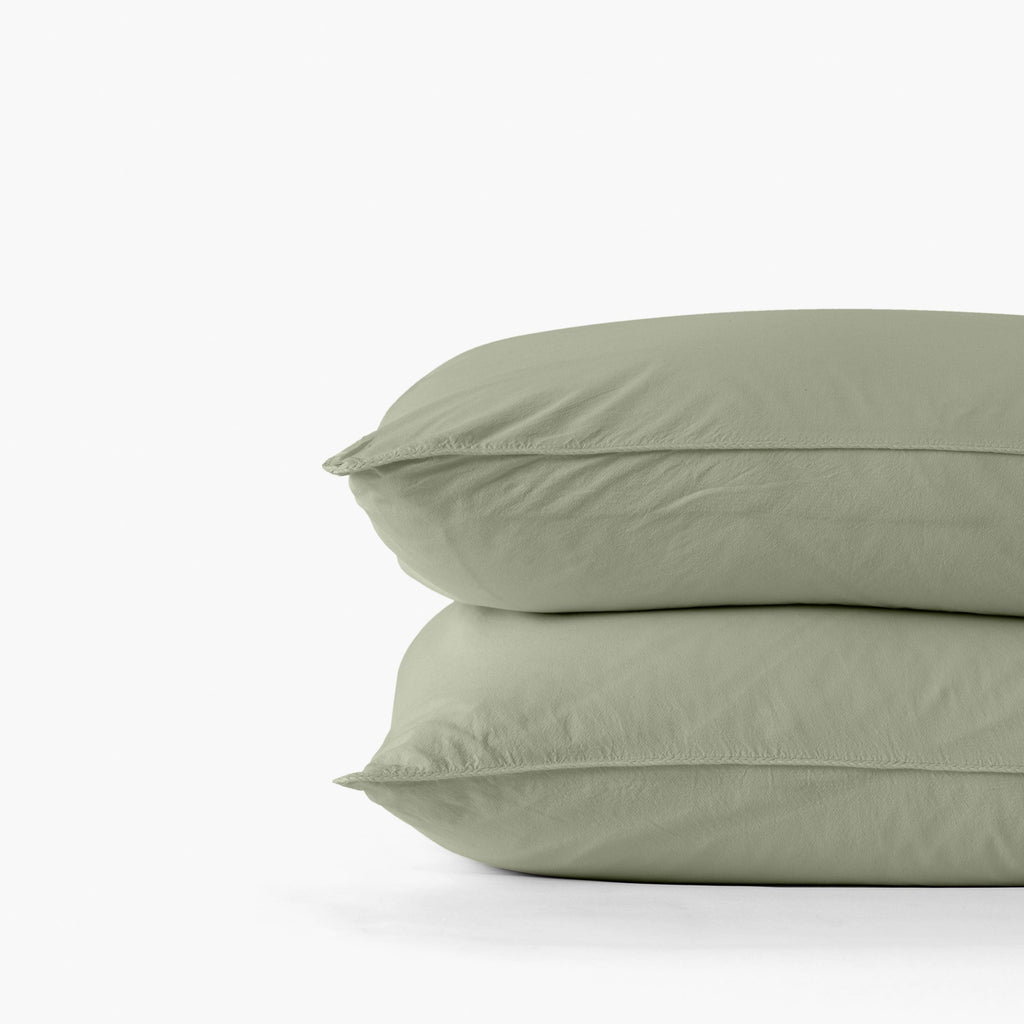 Souffle Sheet Set - Sage - Carré Blanc Canada