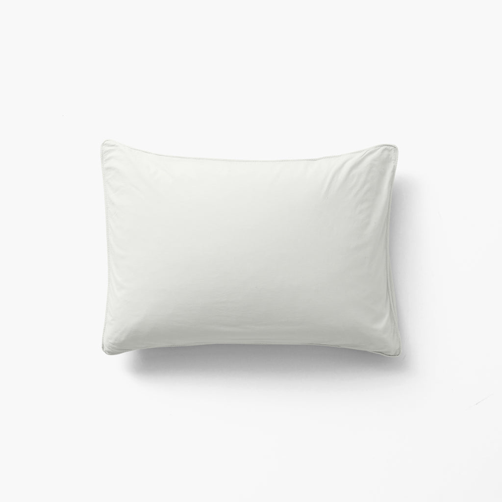 Rectangular Pillowcase in Pure Organic Washed Cotton Souffle Cloud - Carré Blanc Canada