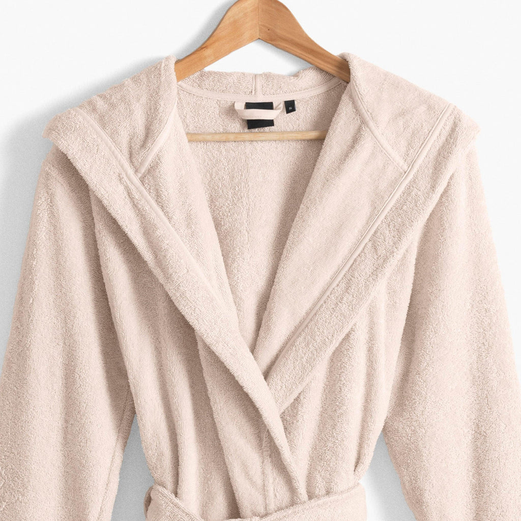 Osmose Women's Natural Hooded Cotton Bathrobe - Carré Blanc Canada