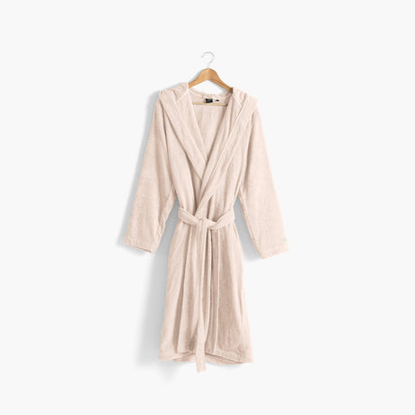 Osmose Men's Natural Hooded Cotton Bathrobe - Carré Blanc Canada