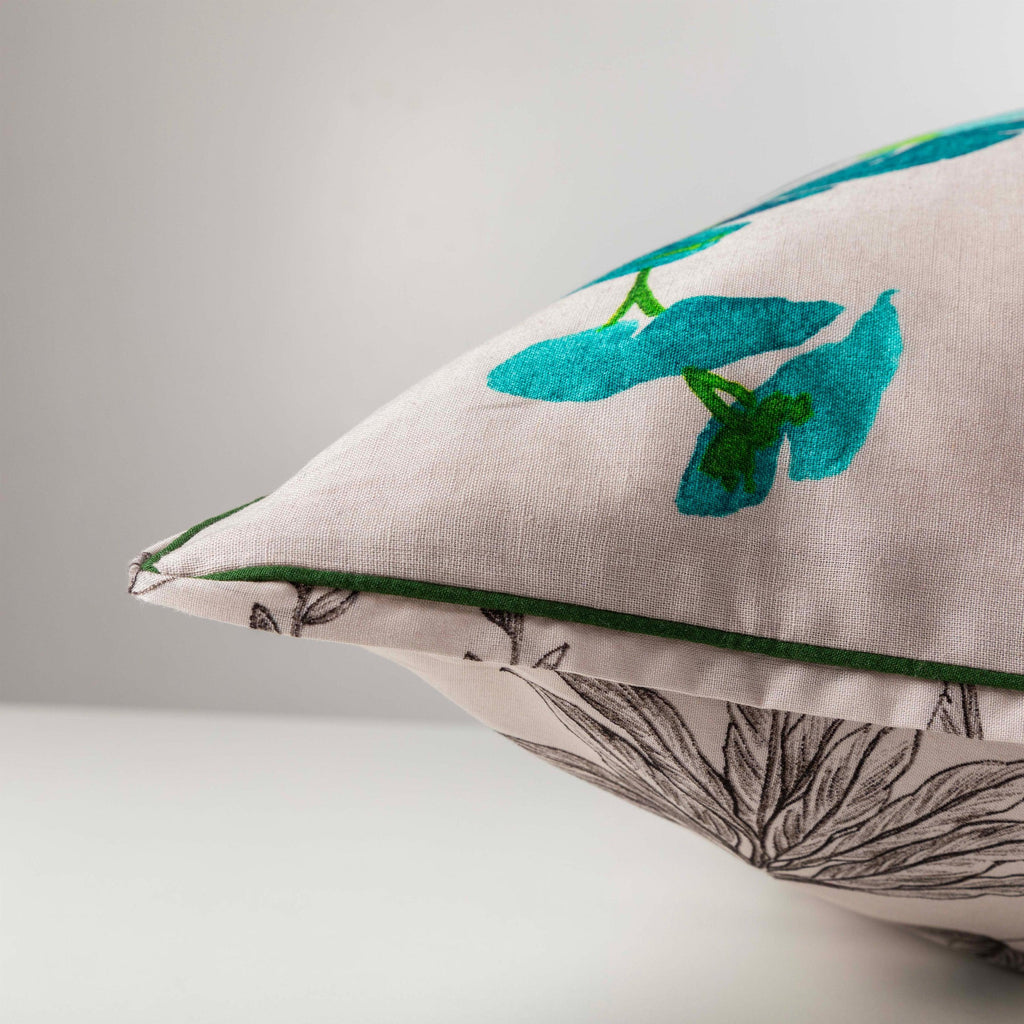 Square Pillowcase in Cotton and Linen Java - Carré Blanc Canada