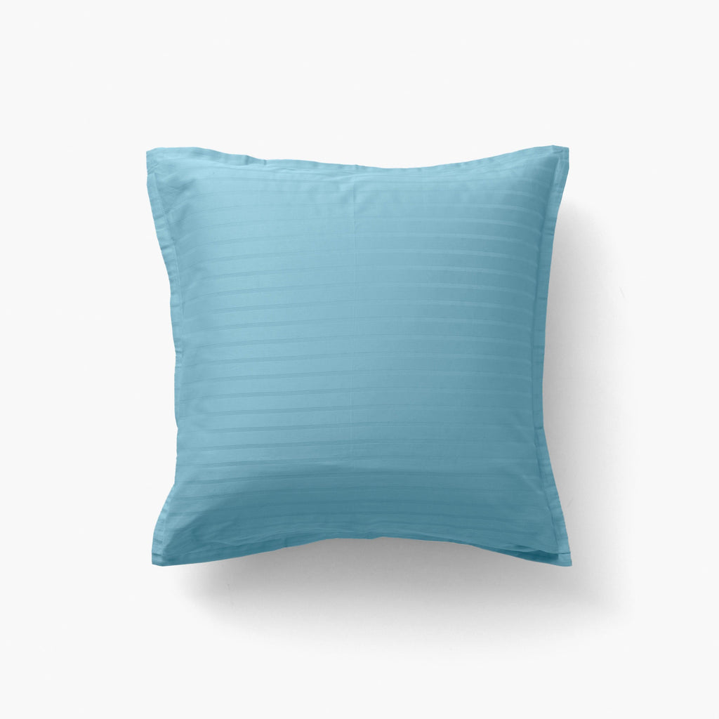 Square Pillowcase in Cotton Sateen Jacquard Prestige Glacier - Carré Blanc Canada