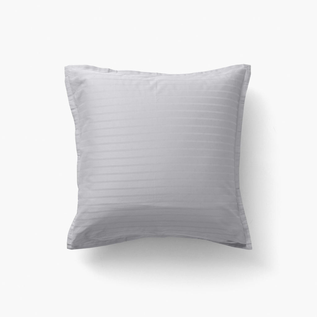 Square Pillowcase in Cotton Sateen Jacquard Prestige Turtle Dove - Carré Blanc Canada