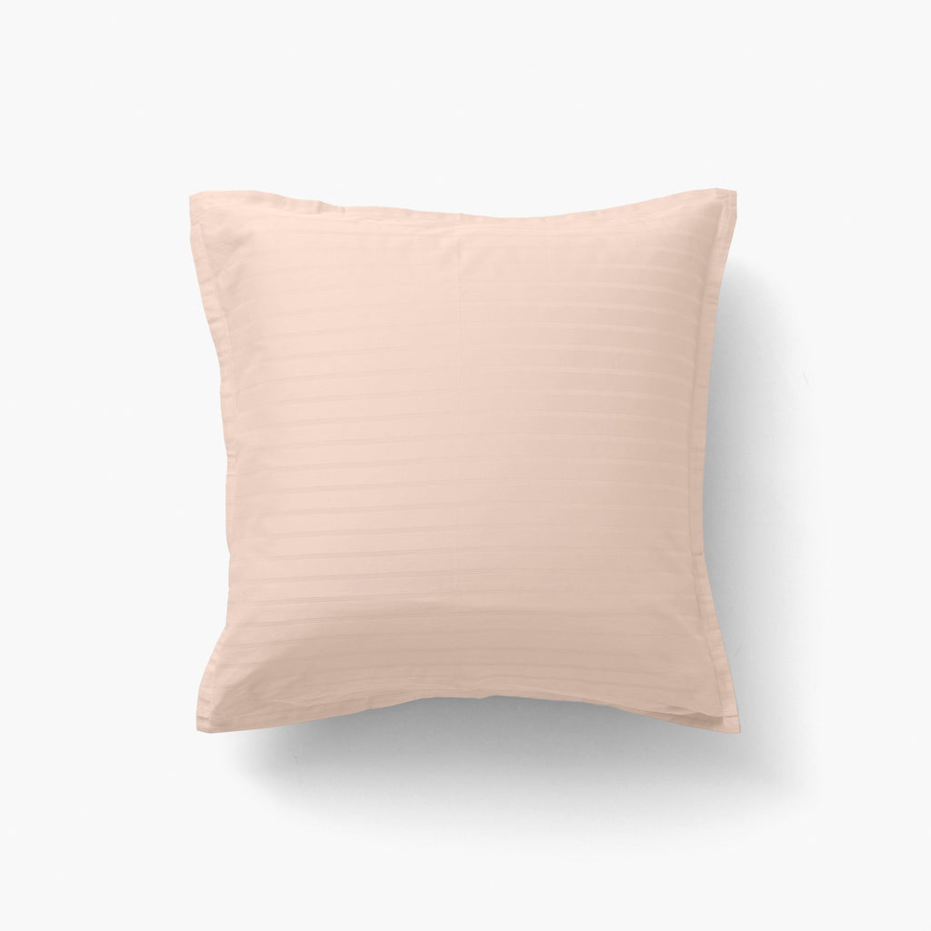 Square Pillowcase in Cotton Sateen Jacquard Prestige Mother-of-Pearl - Carré Blanc Canada
