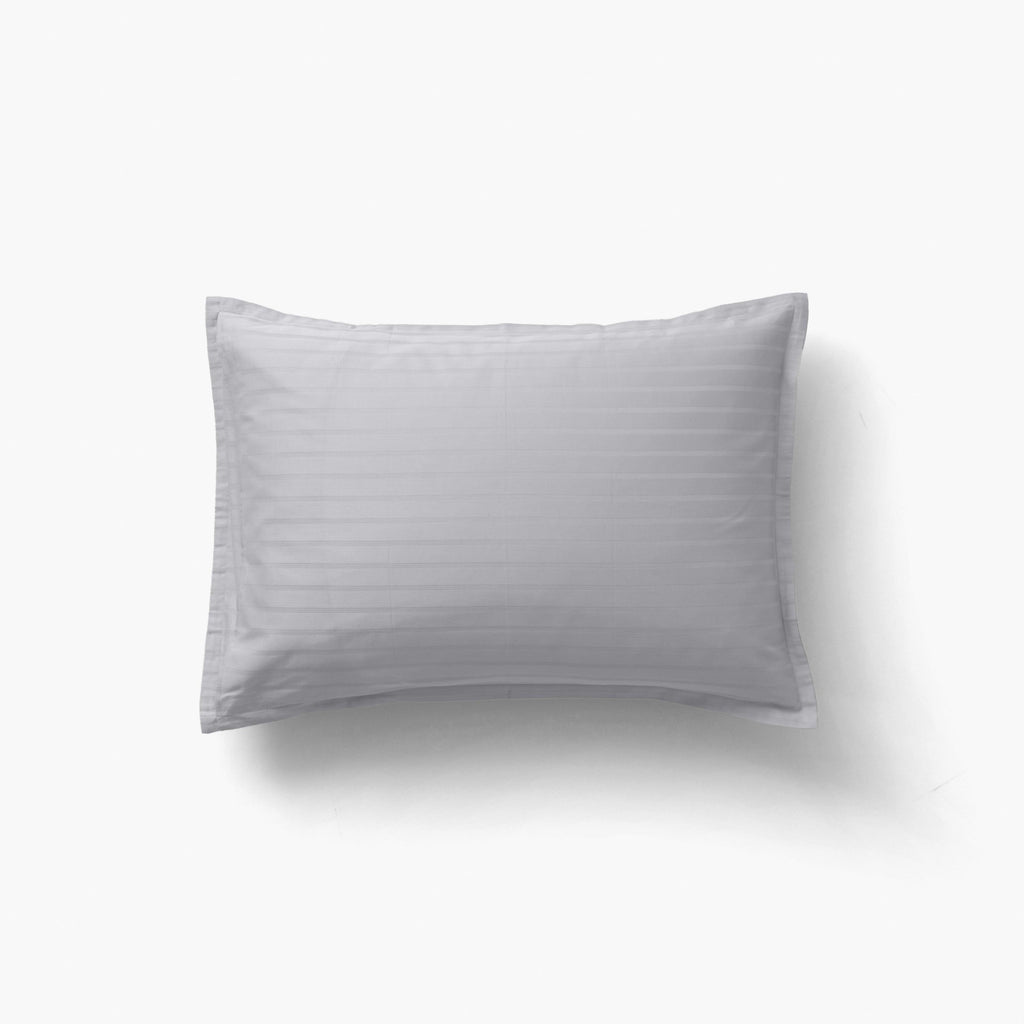 Rectangular Pillowcase in Cotton Sateen Jacquard Prestige Turtle Dove - Carré Blanc Canada