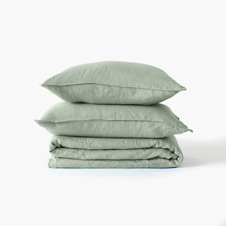 Songe Duvet Cover Set - Eucalyptus - Carré Blanc Canada