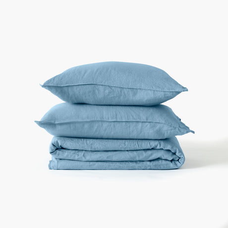 Songe Duvet Cover Set - Baltic Blue - Carré Blanc Canada