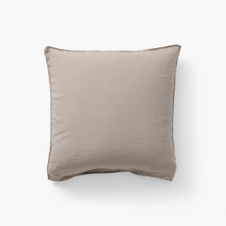 Square Pillowcase in Washed Linen Songe Grege - Carré Blanc Canada