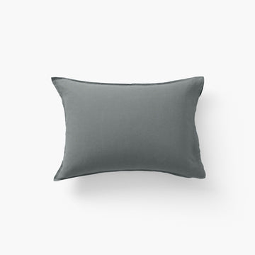 Rectangular Pillowcase in Washed Linen Songe Ash Khaki - Carré Blanc Canada