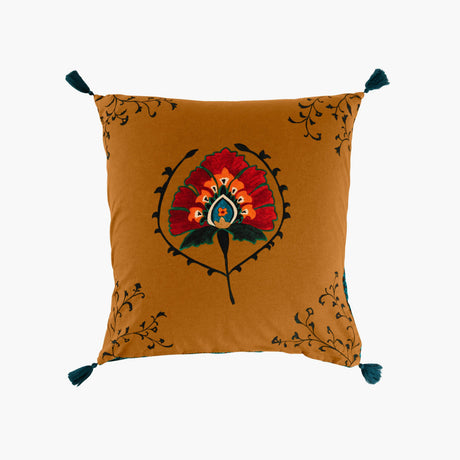 Square Pillowcase in Cotton and Linen Bukhara - Carré Blanc Canada