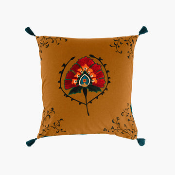Square Pillowcase in Cotton and Linen Bukhara - Carré Blanc Canada