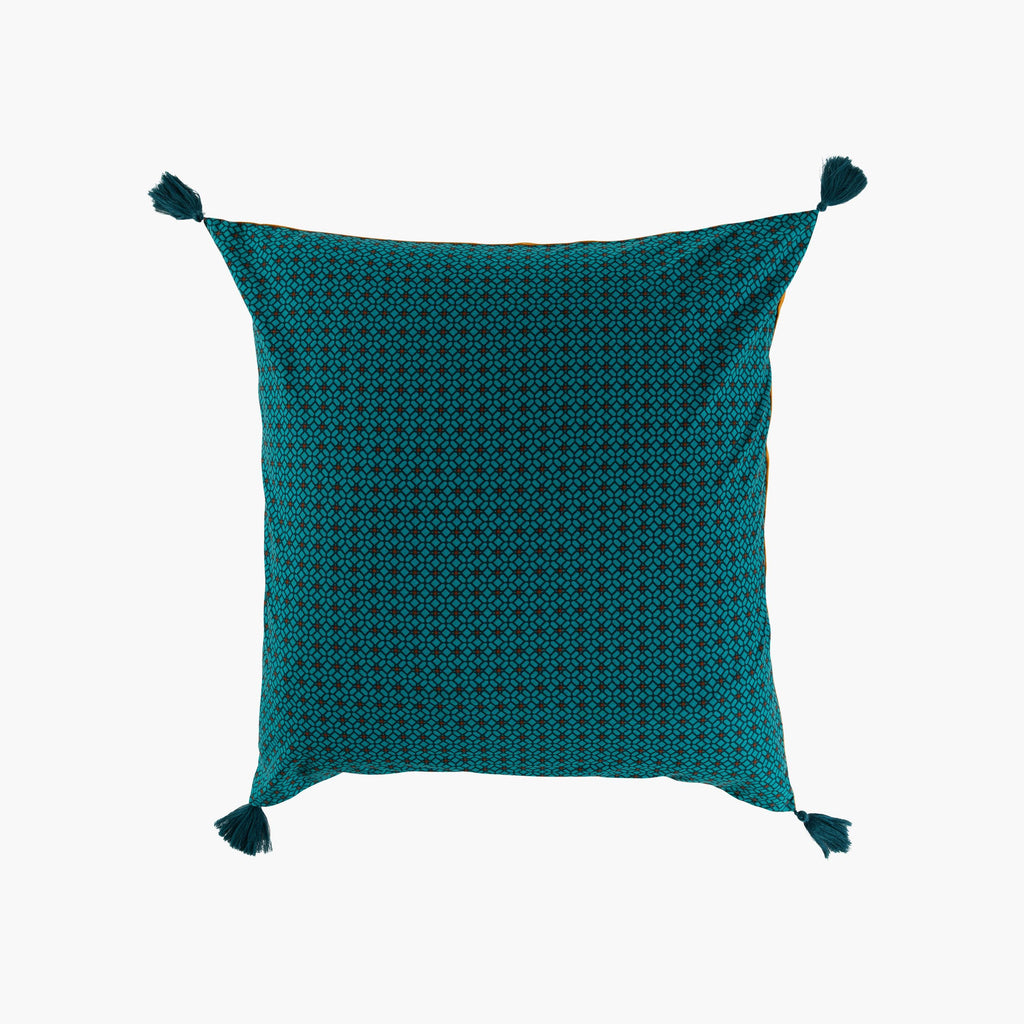 Square Pillowcase in Cotton and Linen Bukhara - Carré Blanc Canada