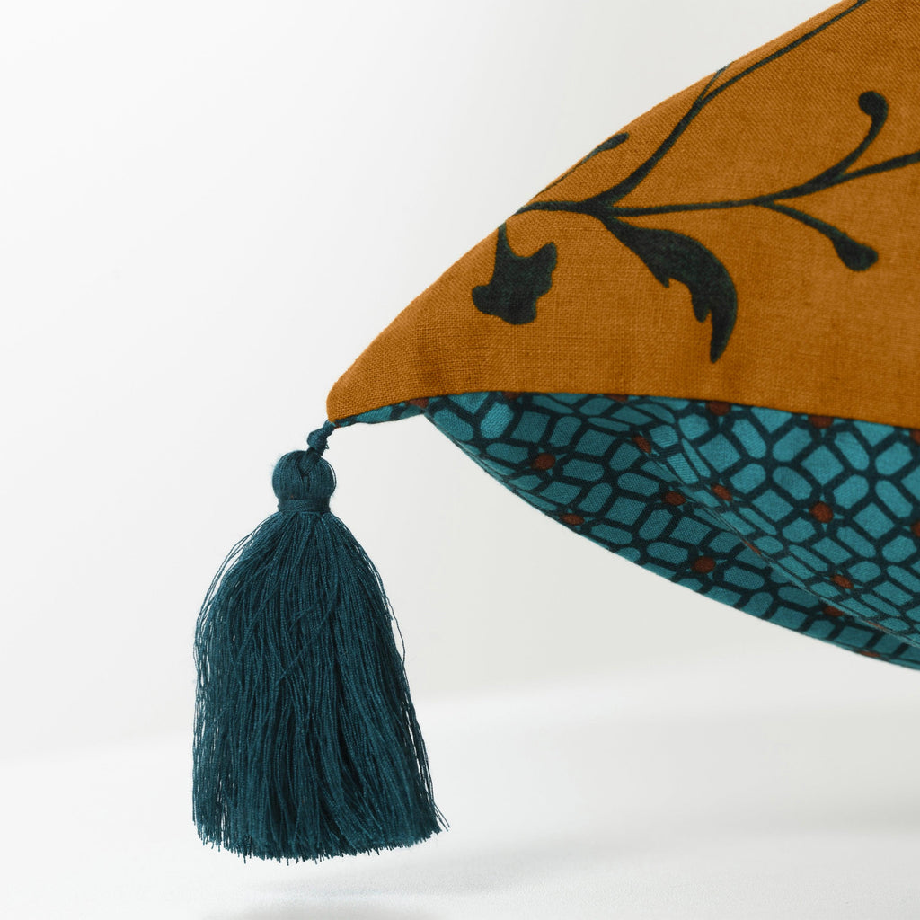 Square Pillowcase in Cotton and Linen Bukhara - Carré Blanc Canada