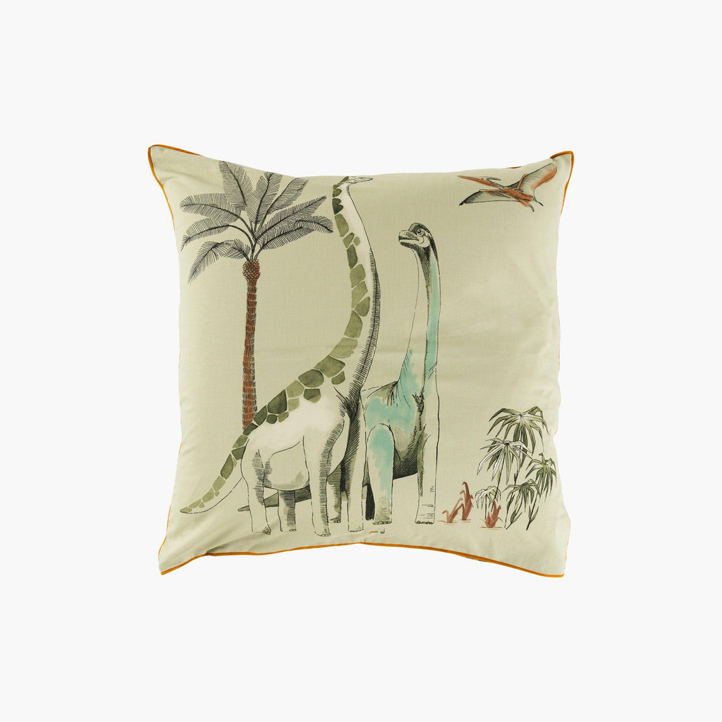 Square Pillowcase Pure Organic Cotton Dinotopi - Carré Blanc Canada