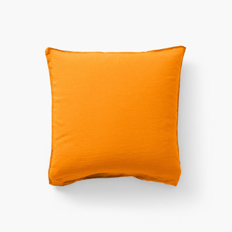 Square Pillowcase in Washed Linen Songe Turmeric - Carré Blanc Canada