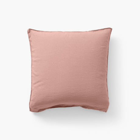 Square Pillowcase in Washed Linen Songe Ash Pink - Carré Blanc Canada