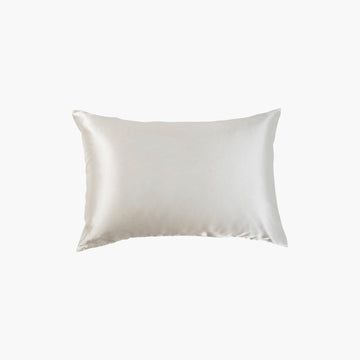 Rectangular Pillowcase in Mulberry Silk Beauté Ivory - Carré Blanc Canada