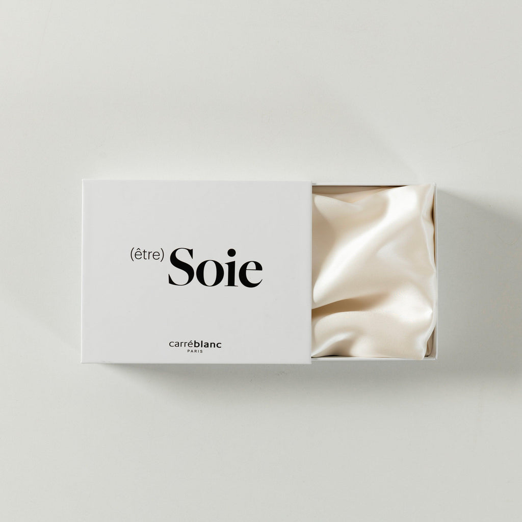 Beauté Mulberry Silk Rectangular Pillowcase Ivory - Carré Blanc Canada