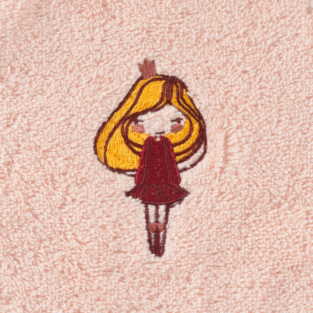 Mini Bib Organic Cotton Draw Blush - Carré Blanc Canada