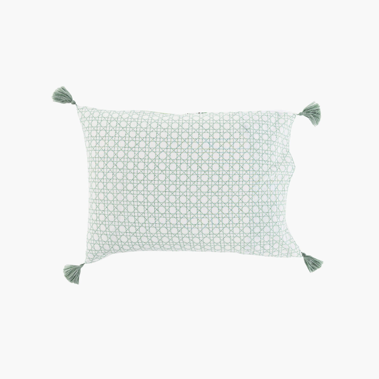 Rectangular Pillowcase in Cotton and Linen Aloevera - Carré Blanc Canada