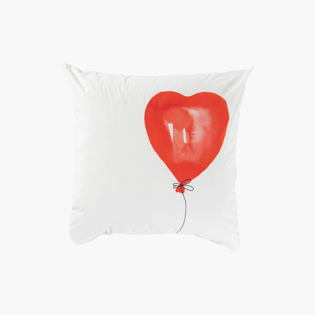 Square Pillowcase in Cotton Percale Mon Amour - Carré Blanc Canada
