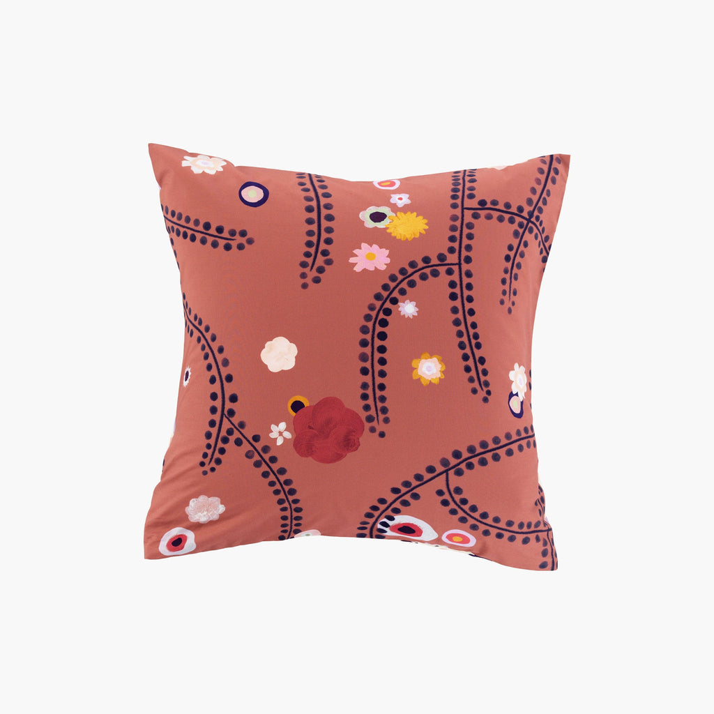 Square Pillowcase in Cotton Percale Psyché - Carré Blanc Canada