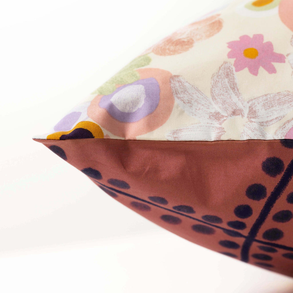 Square Pillowcase in Cotton Percale Psyché - Carré Blanc Canada