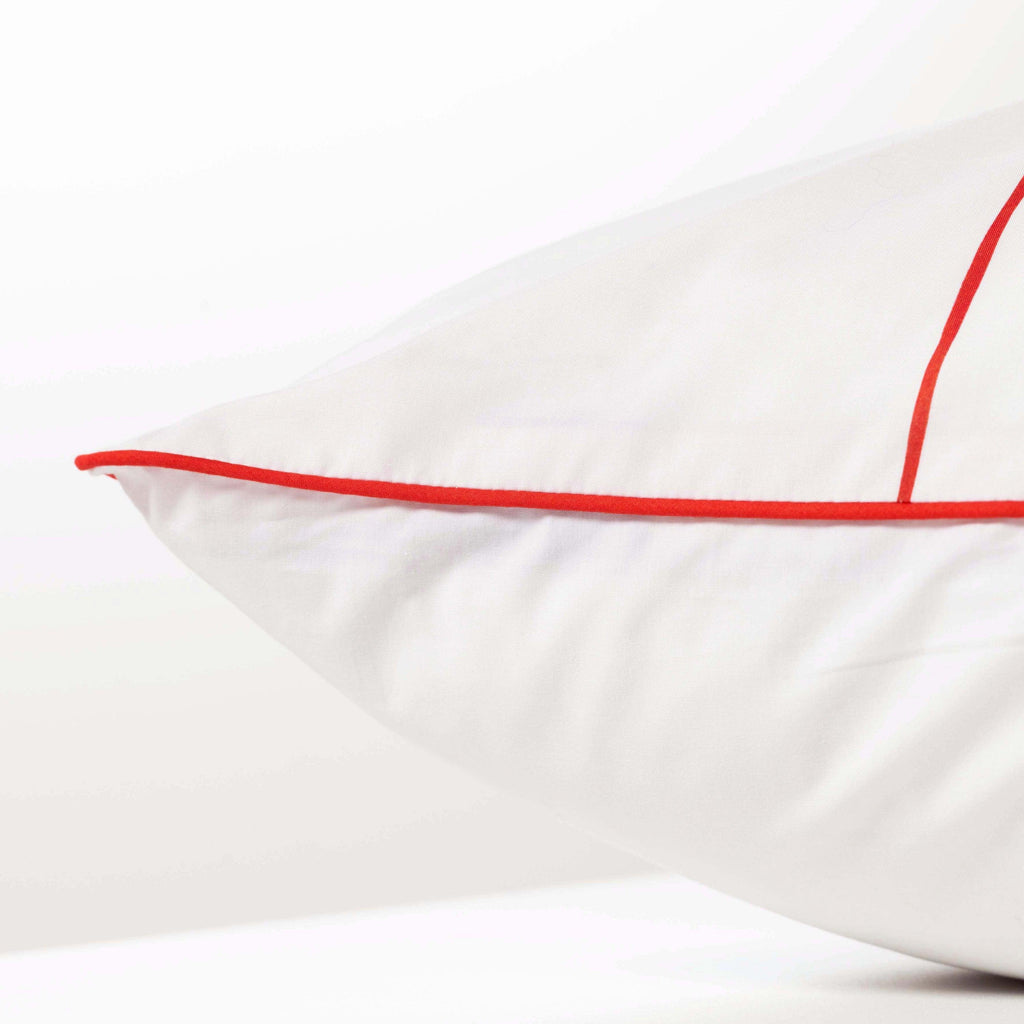 Rectangular Pillowcase in Cotton Percale Bisou - Carré Blanc Canada