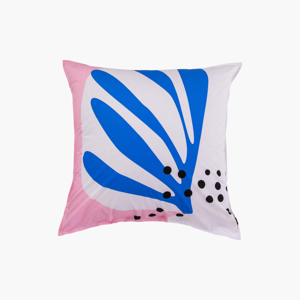 Square Pillowcase in Cotton Percale Artsy - Carré Blanc Canada