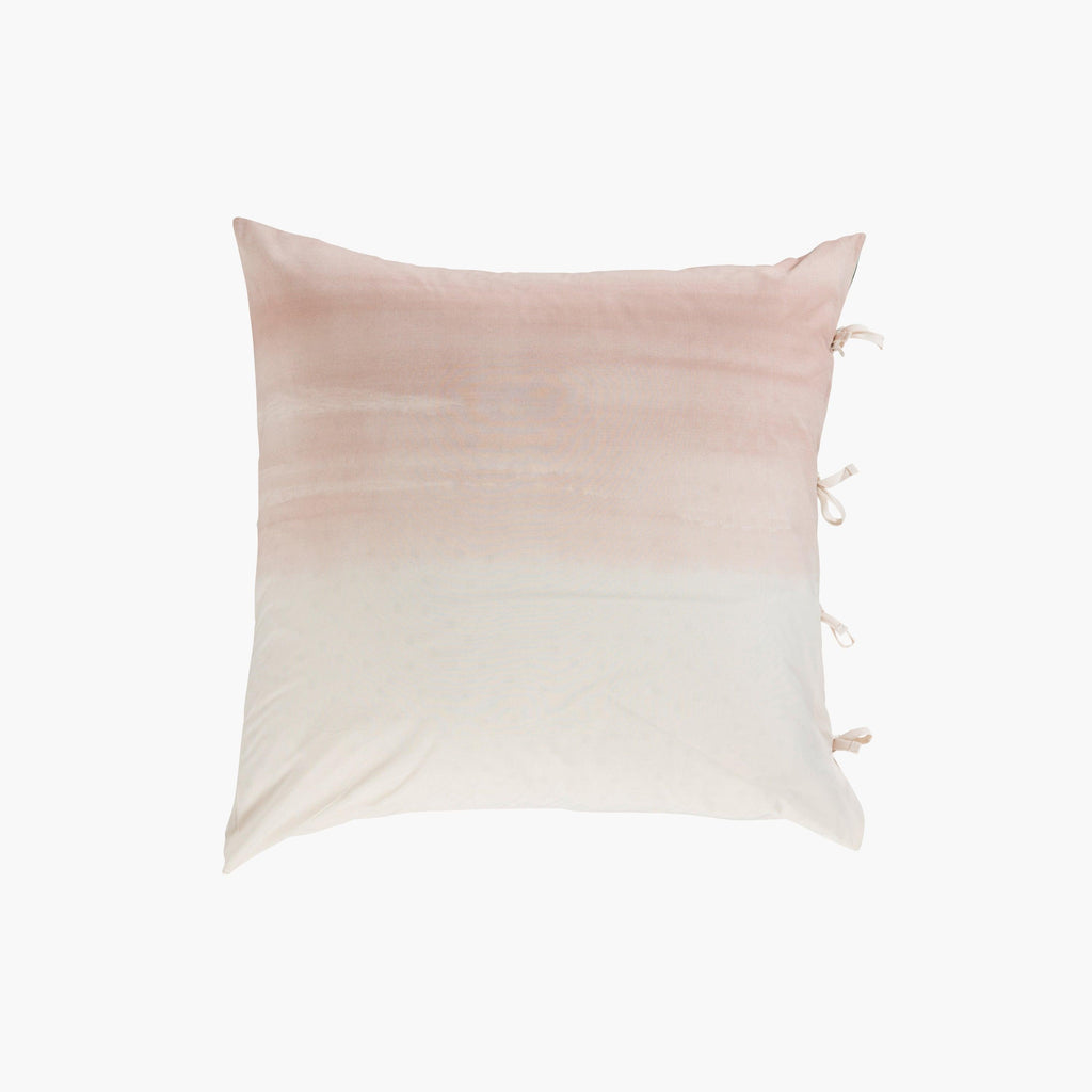 Square Pillowcase in Cotton Percale Vibration - Carré Blanc Canada