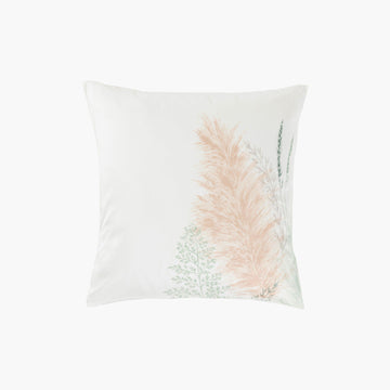 Square Pillowcase in Cotton Satin Pampa II - Carré Blanc Canada