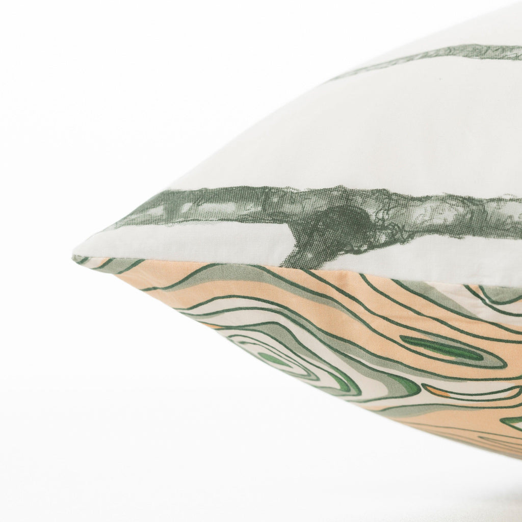 Square Pillowcase in Washed Organic Cotton Monarbre - Carré Blanc Canada