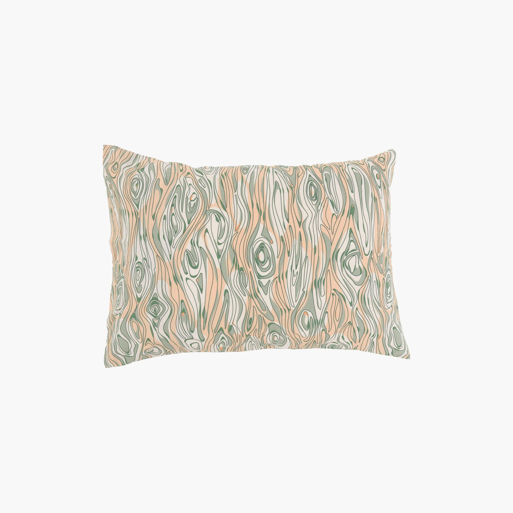 Rectangular Pillowcase in Organic Washed Cotton Percale Mon Arbre - Carré Blanc Canada