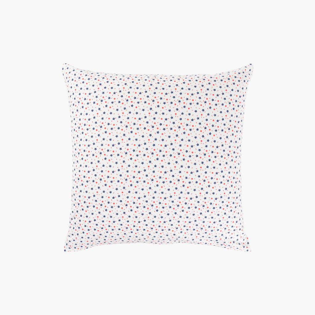 Square Reversible Pillowcase Organic Cotton Ptitchic Cat - Carré Blanc Canada