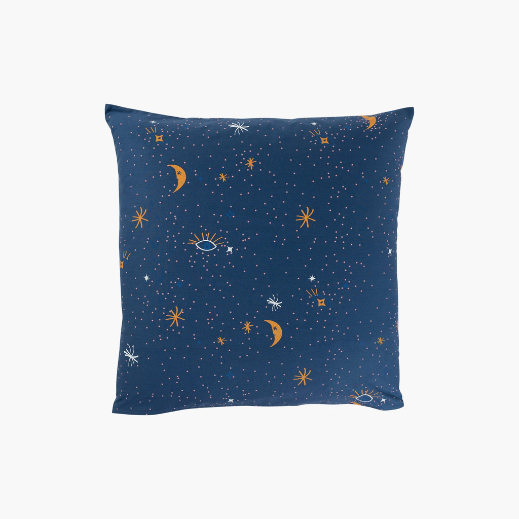 Square Pillowcase in Cotton Percale Célestes - Carré Blanc Canada