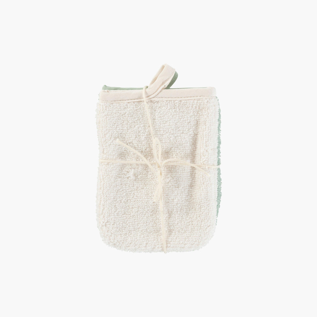 Set of 2 Gloves in Organic Cotton Naturelle - Carré Blanc Canada