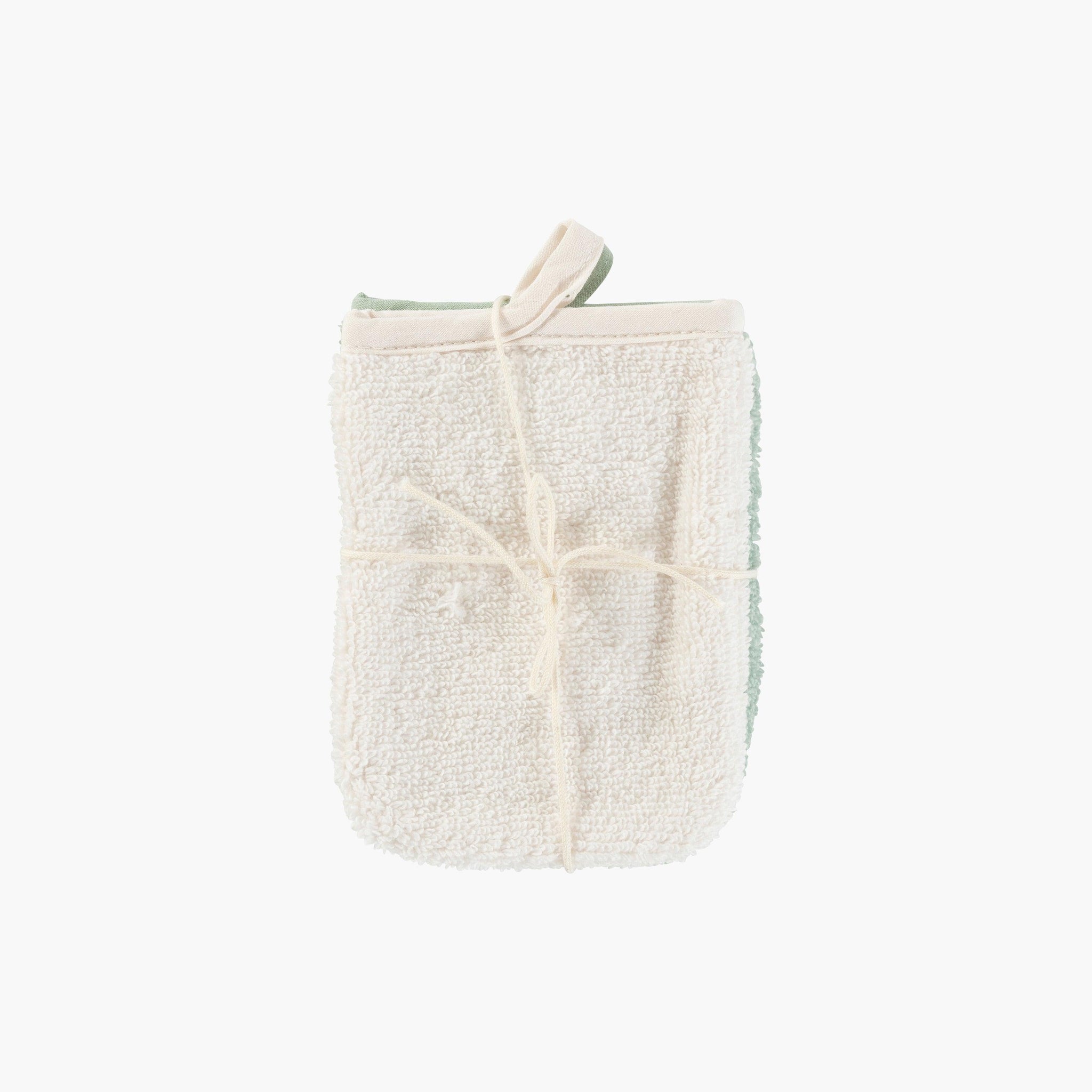 Gants De Toilette Coton Bio SLEEPZEN - Lot De 6 - Certifié GOTS & Oeko-Tex - 500g/m² - Fabriqué UE