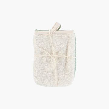 Set of 2 Gloves in Organic Cotton Naturelle - Carré Blanc Canada