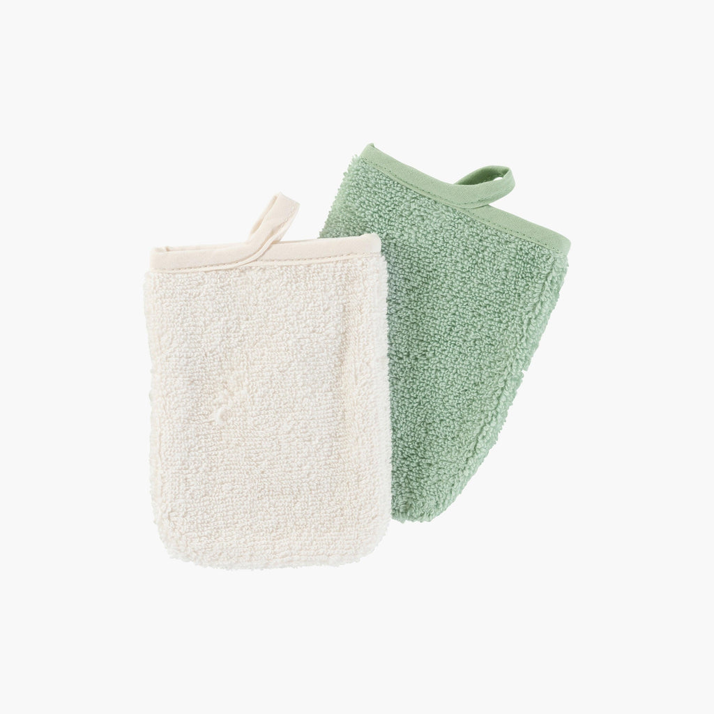 Set of 2 Gloves in Organic Cotton Naturelle - Carré Blanc Canada
