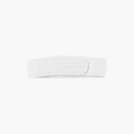 Headband in Organic Cotton and Cotton Gauze Naturelle White - Carré Blanc Canada
